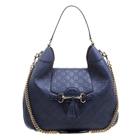 blue hobo gucci|gucci hobo crossbody.